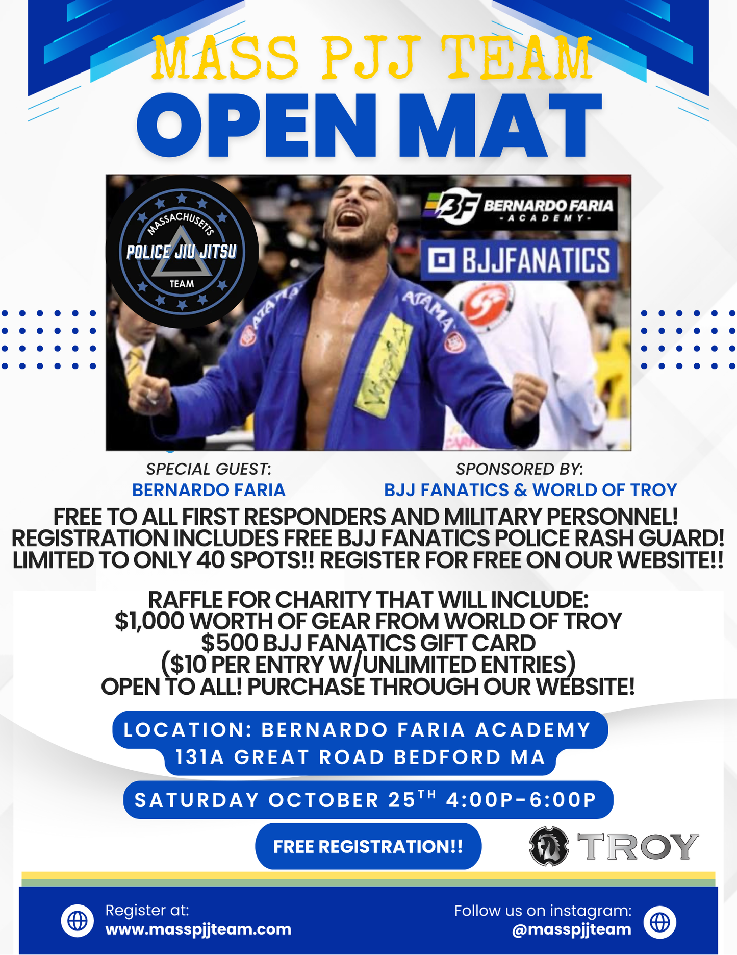 Mass PJJ Team X BJJ Fanatics Open Mat 10/25